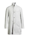 Herno Man Overcoat & Trench Coat Light Grey Size 40 Cotton, Elastane, Polyurethane In Gray