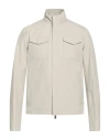 Herno Man Overcoat Light Grey Size 36 Polyester In Grey