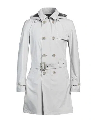 Herno Man Overcoat & Trench Coat Light Grey Size 40 Polyester