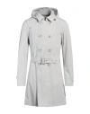Herno Man Overcoat & Trench Coat Light Grey Size 40 Polyester In Grey