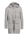 Herno Man Overcoat & Trench Coat Light Grey Size 40 Polyester, Cotton In Grey