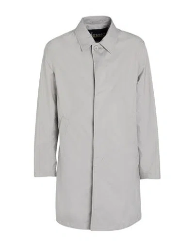 Herno Man Overcoat & Trench Coat Light Grey Size 40 Polyester In Gray