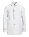 Herno Long Sleeved Button-up Jacket In Grey