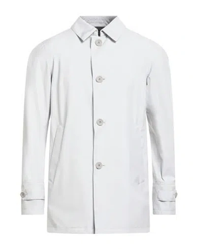 HERNO HERNO MAN OVERCOAT & TRENCH COAT LIGHT GREY SIZE 44 POLYESTER, POLYAMIDE, ELASTANE