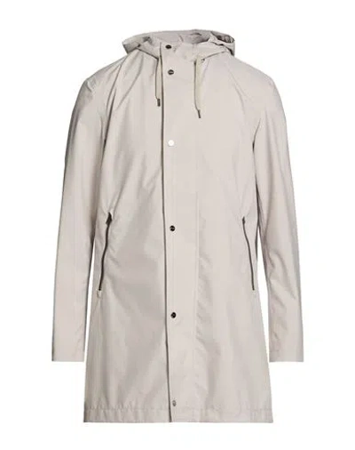 Herno Man Overcoat & Trench Coat Light Grey Size 50 Polyester In Animal Print