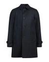 Herno Man Overcoat & Trench Coat Midnight Blue Size 36 Linen, Polyurethane