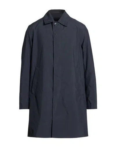 Herno Man Overcoat & Trench Coat Midnight Blue Size 38 Polyester In Black
