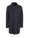 Herno Man Overcoat & Trench Coat Midnight Blue Size 44 Cotton, Elastane In Blue