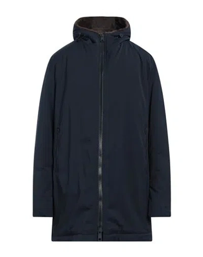 Herno Man Overcoat & Trench Coat Midnight Blue Size 46 Polyester