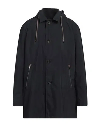 Herno Man Overcoat & Trench Coat Midnight Blue Size 46 Polyester, Polyurethane