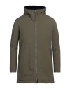 Herno Man Overcoat & Trench Coat Military Green Size 40 Polyester