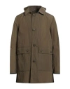 Herno Man Overcoat & Trench Coat Military Green Size 38 Polyamide In Brown
