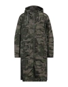 Herno Globe Man Overcoat & Trench Coat Military Green Size 48 Polyester