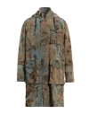Herno Man Overcoat & Trench Coat Military Green Size 40 Polyester In Multi
