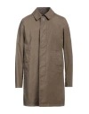 Herno Man Overcoat & Trench Coat Military Green Size 42 Cotton, Elastane