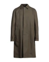 Herno Man Overcoat & Trench Coat Military Green Size 40 Cotton, Polyester