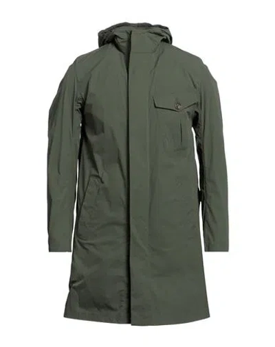 Herno Man Overcoat & Trench Coat Military Green Size 38 Polyamide