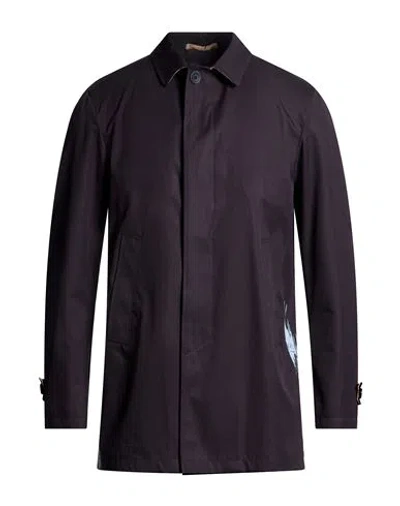 Herno Man Overcoat & Trench Coat Navy Size 38 Cotton