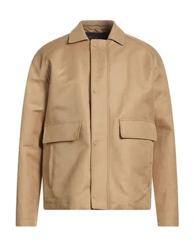 Herno Man Overcoat & Trench Coat Sand Size 40 Cotton, Elastane