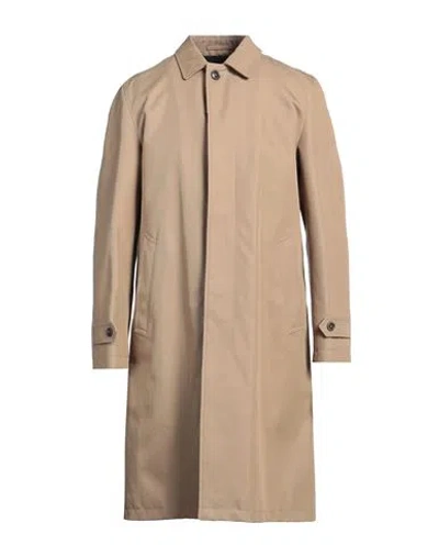 Herno Man Overcoat & Trench Coat Sand Size 42 Cotton, Polyamide In Beige