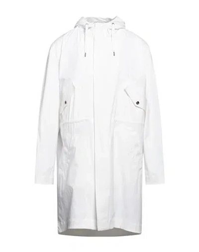 Herno Man Overcoat & Trench Coat White Size 44 Polyamide, Elastane, Cotton
