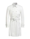 Herno Man Overcoat & Trench Coat White Size 46 Cotton, Polyester