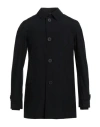 HERNO HERNO MAN OVERCOAT & TRENCH COAT BLACK SIZE 40 POLYESTER, POLYAMIDE, ELASTANE