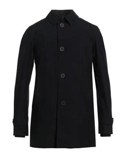 Herno Man Overcoat & Trench Coat Black Size 40 Polyester, Polyamide, Elastane
