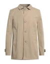 Herno Man Overcoat Sand Size 44 Cotton, Polyamide In Beige