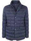 Herno La Giacca Water Resistant Down Blazer With Removable Bib