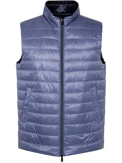 Herno Man Padded Waistcoat By  In Blue