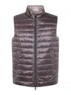 Herno Zip-up Gilet In Grey