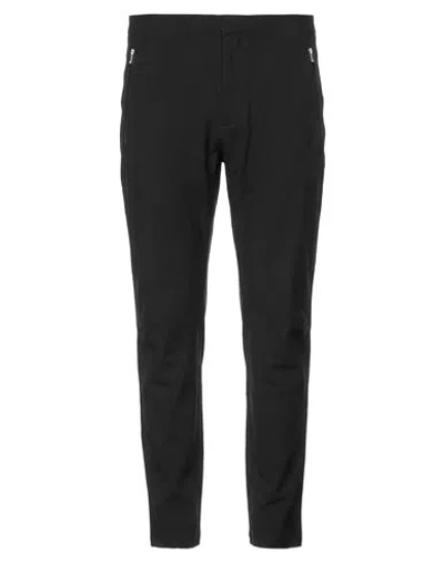Herno Man Pants Black Size M Polyester, Virgin Wool In Blue