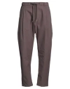 Herno Man Pants Grey Size M Polyester In Purple