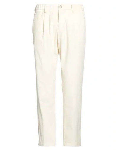 Herno Man Pants Ivory Size Xl Cotton, Cashmere, Elastane In White