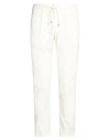 Herno Man Pants White Size S Cotton, Elastane