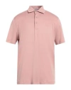 Herno Man Polo Shirt Antique Rose Size 38 Cotton In Pink