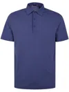 Herno Polo Shirts With Collared Short Sleeves In Blue
