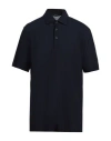Herno Man Polo Shirt Midnight Blue Size 44 Cotton