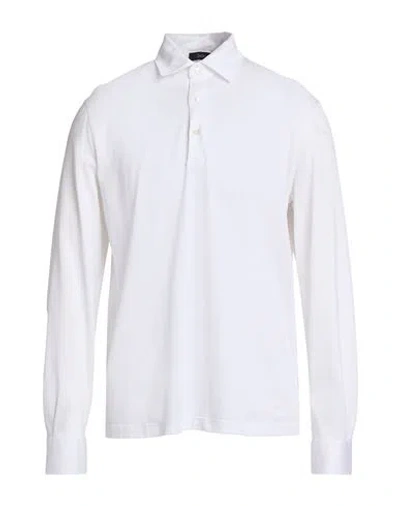 Herno Man Polo Shirt White Size 40 Cotton