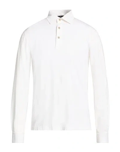 Herno Man Polo Shirt White Size 40 Cotton, Elastane