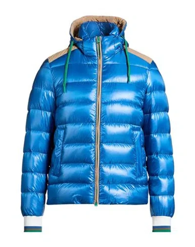 Herno Man Puffer Azure Size 48 Polyamide In Blue