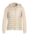 Herno Man Puffer Beige Size 38 Polyamide In Neutral