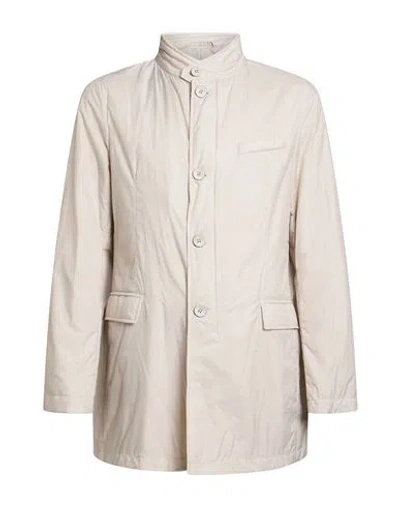 Herno Man Puffer Beige Size 40 Polyamide In White