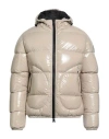 Herno Man Puffer Beige Size 46 Polyamide, Polyurethane In Nude