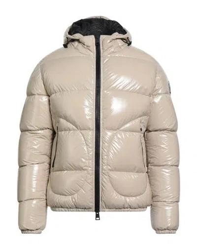 Herno Man Puffer Beige Size 46 Polyamide, Polyurethane In Nude