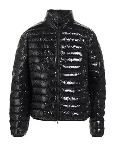 Herno Man Puffer Black Size 40 Polyamide, Polyurethane, Elastane In Black