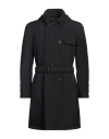 Herno Double-breasted Trench Coat In Delon Coats Black In Black
