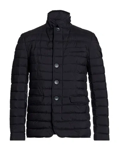 Herno Man Puffer Black Size 46 Polyamide In Multi
