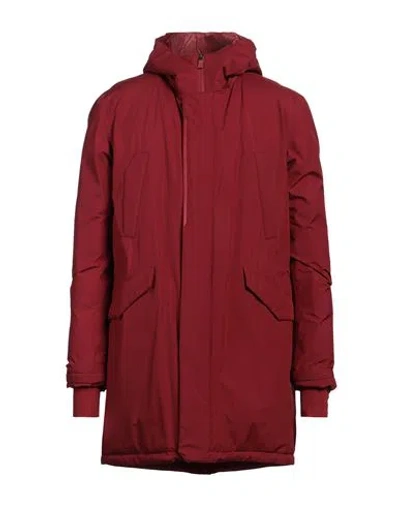 Herno Man Puffer Brick Size 40 Polyester, Polyamide, Elastane In Red